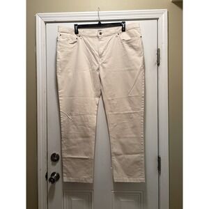 Joseph Abboud Men's Khaki Stretch Pants "Vanilla" 44x32 NWOT